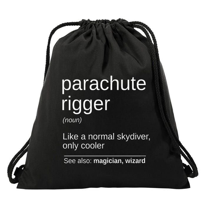 Parachute Rigger Definition Design Skydiving Packer Drawstring Bag