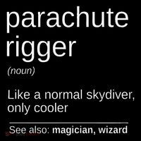 Parachute Rigger Definition Design Skydiving Packer Premium T-Shirt