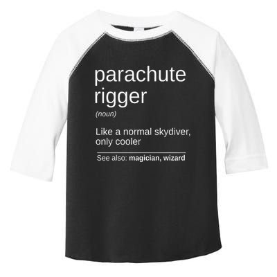 Parachute Rigger Definition Design Skydiving Packer Toddler Fine Jersey T-Shirt