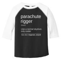Parachute Rigger Definition Design Skydiving Packer Toddler Fine Jersey T-Shirt