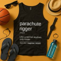 Parachute Rigger Definition Design Skydiving Packer Tank Top