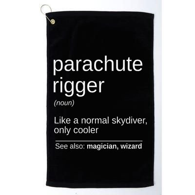 Parachute Rigger Definition Design Skydiving Packer Golf Towel