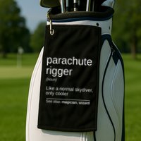 Parachute Rigger Definition Design Skydiving Packer Golf Towel