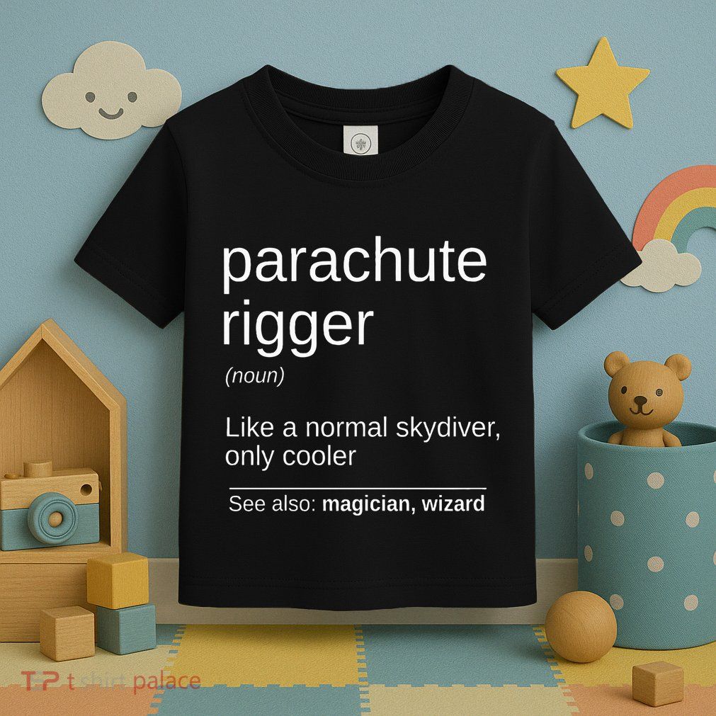 Parachute Rigger Definition Design Skydiving Packer Toddler T-Shirt