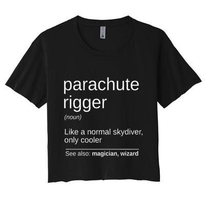 Parachute Rigger Definition Design Skydiving Packer Crop Top