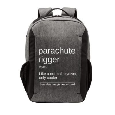 Parachute Rigger Definition Design Skydiving Packer Vector Backpack