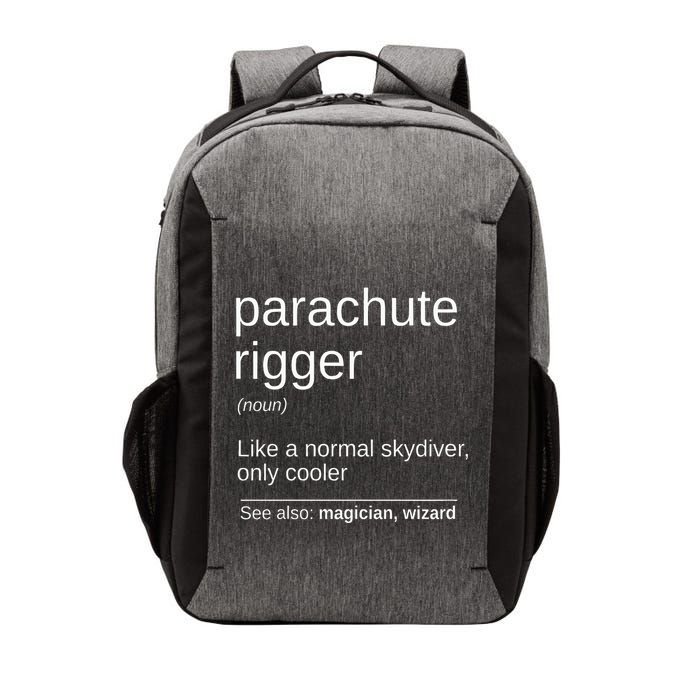 Parachute Rigger Definition Design Skydiving Packer Vector Backpack