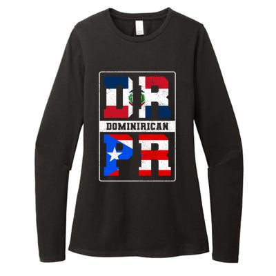 Puerto Rican Dominican Republic Dominirican Flag Pride Cute Gift Womens CVC Long Sleeve Shirt