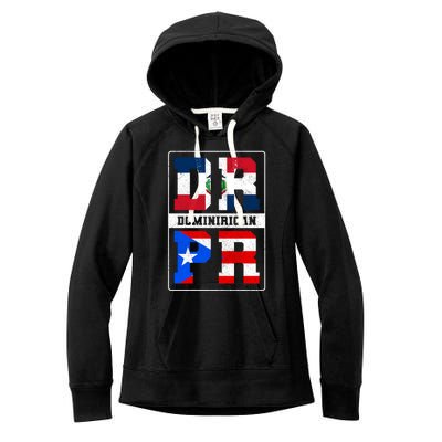 Puerto Rican Dominican Republic Dominirican Flag Pride Cute Gift Women's Fleece Hoodie