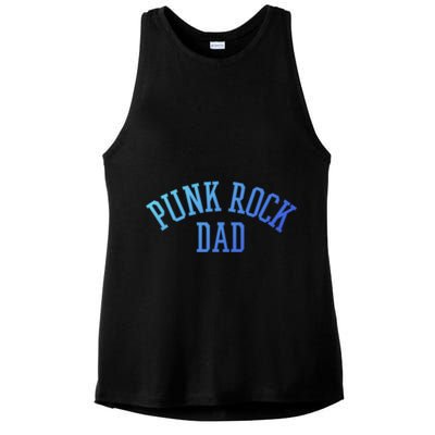 Punk Rock Dad Gift Tattoos Punker Rocker Ska Band Music Funny Gift Ladies PosiCharge Tri-Blend Wicking Tank