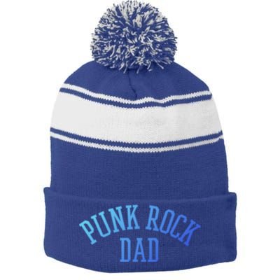 Punk Rock Dad Gift Tattoos Punker Rocker Ska Band Music Funny Gift Stripe Pom Pom Beanie