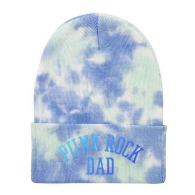 Punk Rock Dad Gift Tattoos Punker Rocker Ska Band Music Funny Gift Tie Dye 12in Knit Beanie