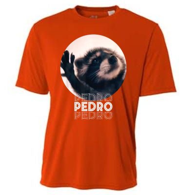 Pedro Racoon Dance Popular Internet Meme Mapache Dance Cooling Performance Crew T-Shirt