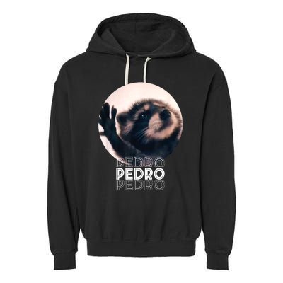 Pedro Racoon Dance Popular Internet Meme Mapache Dance Garment-Dyed Fleece Hoodie