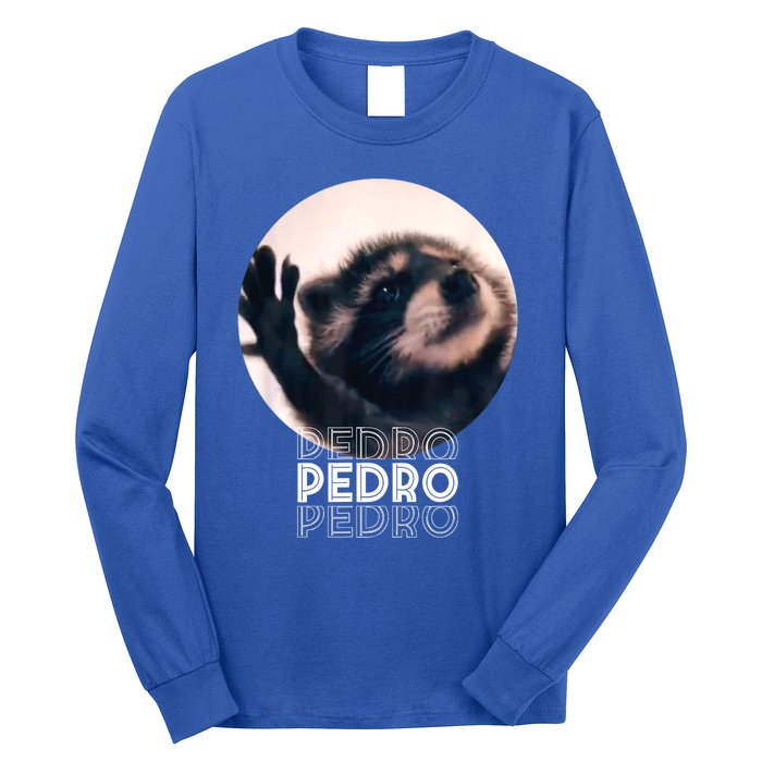 Pedro Racoon Dance Popular Internet Meme Mapache Dance Long Sleeve Shirt