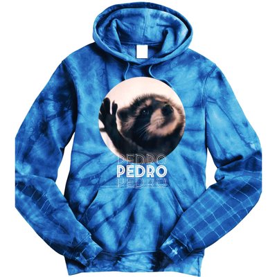 Pedro Racoon Dance Popular Internet Meme Mapache Dance Tie Dye Hoodie