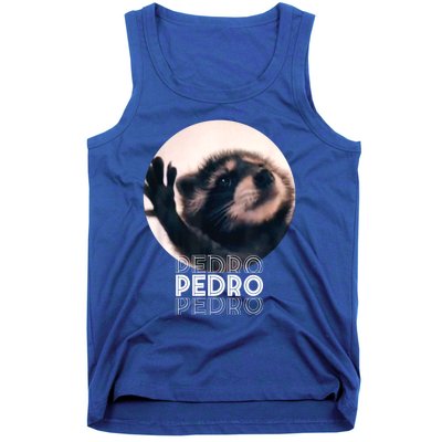 Pedro Racoon Dance Popular Internet Meme Mapache Dance Tank Top