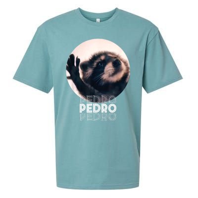 Pedro Racoon Dance Popular Internet Meme Mapache Dance Sueded Cloud Jersey T-Shirt