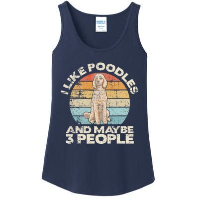 Poodle Retro Dog Lover Funny Poodle Ladies Essential Tank