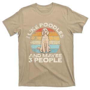 Poodle Retro Dog Lover Funny Poodle T-Shirt