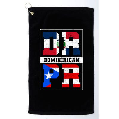 Puerto Rican Dominican Republic Dominirican Flag Pride Meaningful Gift Platinum Collection Golf Towel