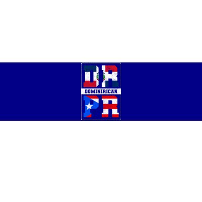 Puerto Rican Dominican Republic Dominirican Flag Pride Meaningful Gift Bumper Sticker