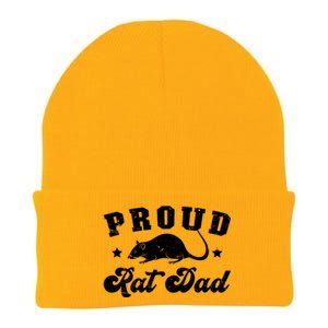 Proud Rat Dad Rat Owner Rat Father Gift Knit Cap Winter Beanie