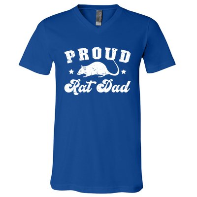 Proud Rat Dad Rat Owner Rat Father Gift V-Neck T-Shirt