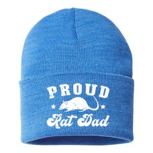 Proud Rat Dad Rat Owner Rat Father Gift Sustainable Knit Beanie