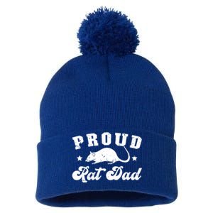 Proud Rat Dad Rat Owner Rat Father Gift Pom Pom 12in Knit Beanie