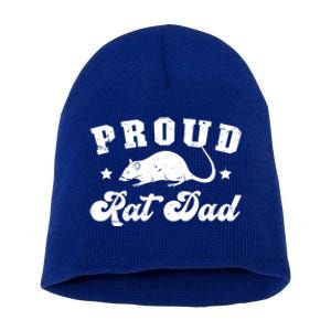 Proud Rat Dad Rat Owner Rat Father Gift Short Acrylic Beanie