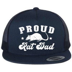 Proud Rat Dad Rat Owner Rat Father Gift Flat Bill Trucker Hat