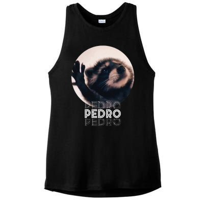 Pedro Racoon Dance Popular Internet Meme Mapache Dance Ladies PosiCharge Tri-Blend Wicking Tank