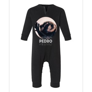 Pedro Racoon Dance Popular Internet Meme Mapache Dance Infant Fleece One Piece