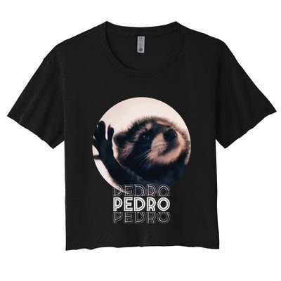 Pedro Racoon Dance Popular Internet Meme Mapache Dance Crop Top