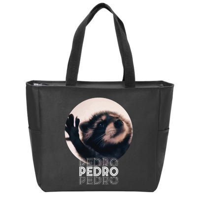 Pedro Racoon Dance Popular Internet Meme Mapache Dance Zip Tote Bag