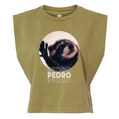Pedro Racoon Dance Popular Internet Meme Mapache Dance Garment-Dyed Women's Muscle Tee