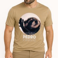 Pedro Racoon Dance Popular Internet Meme Mapache Dance Cooling Performance Crew T-Shirt