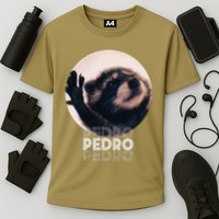 Pedro Racoon Dance Popular Internet Meme Mapache Dance Cooling Performance Crew T-Shirt