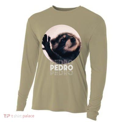 Pedro Racoon Dance Popular Internet Meme Mapache Dance Cooling Performance Long Sleeve Crew