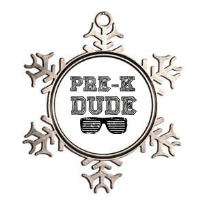 Pre-K Dude Metallic Star Ornament