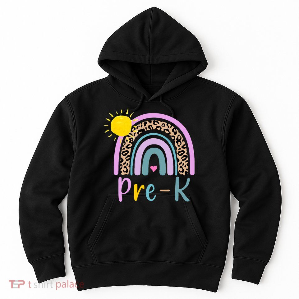 Pre-K Rainbow Teacher Student Back To School Hoodie