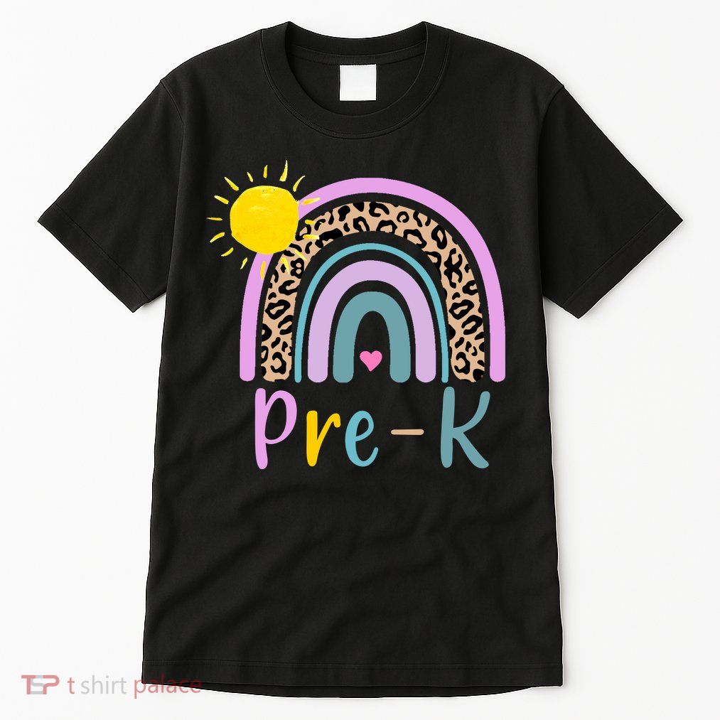 Pre-K Rainbow Teacher Student Back To School Tall T-Shirt