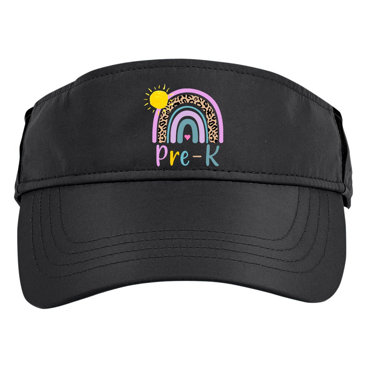 Pre-K Rainbow Teacher Student Back To School Adult Drive Performance Visor