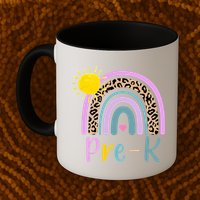 Pre-K Rainbow Teacher Student Back To School Mug