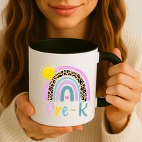 Pre-K Rainbow Teacher Student Back To School Mug