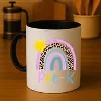 Pre-K Rainbow Teacher Student Back To School Mug