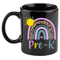 Pre-K Rainbow Teacher Student Back To School 11oz C Handle Ceramic Mug