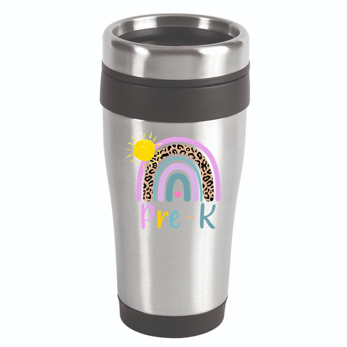 Pre-K Rainbow Teacher Student Back To School 16oz Travel Tumbler