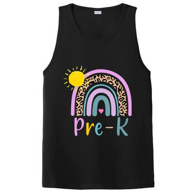 Pre-K Rainbow Teacher Student Back To School PosiCharge Competitor Tank